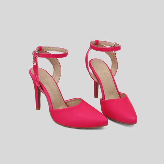 New Summer Elegant Black Green Women Nude Sandals Sexy High Heels Lady Slingback Shoes Plus Big Small Size  32 43 45 50