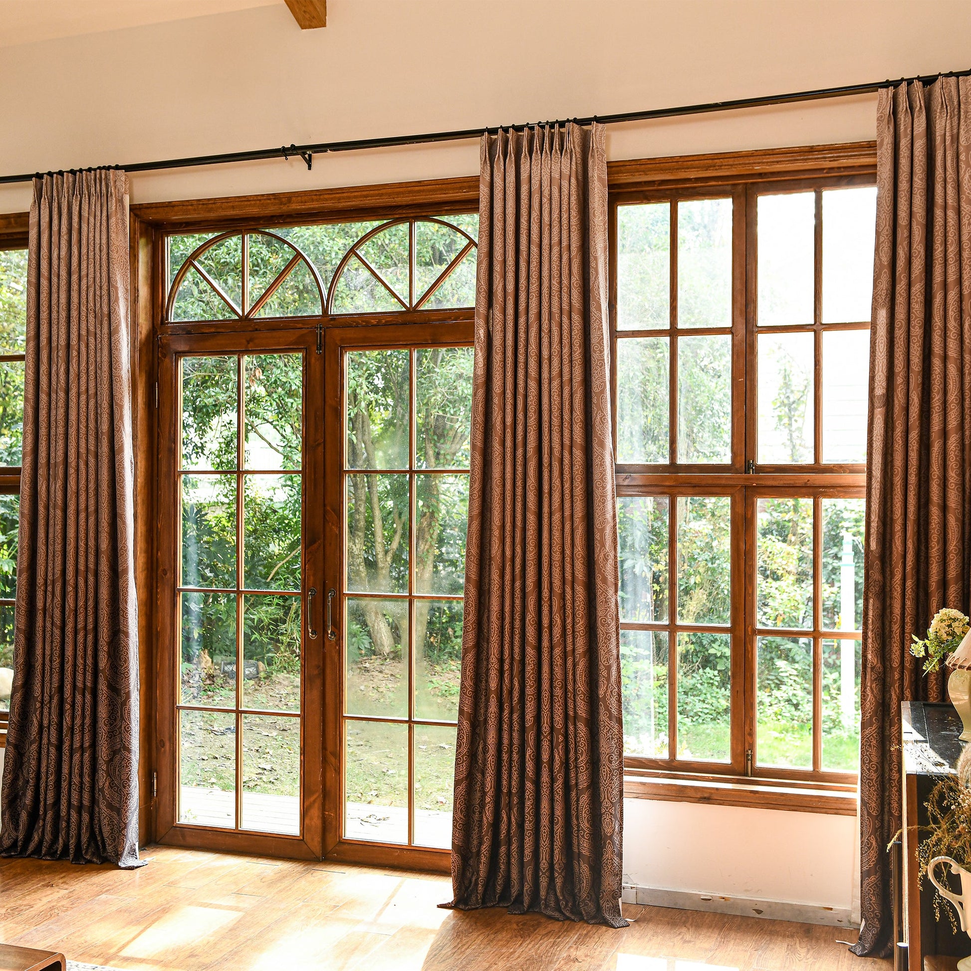 Custom Luxury Silk-Fiber Ombre Blackout Curtains-2