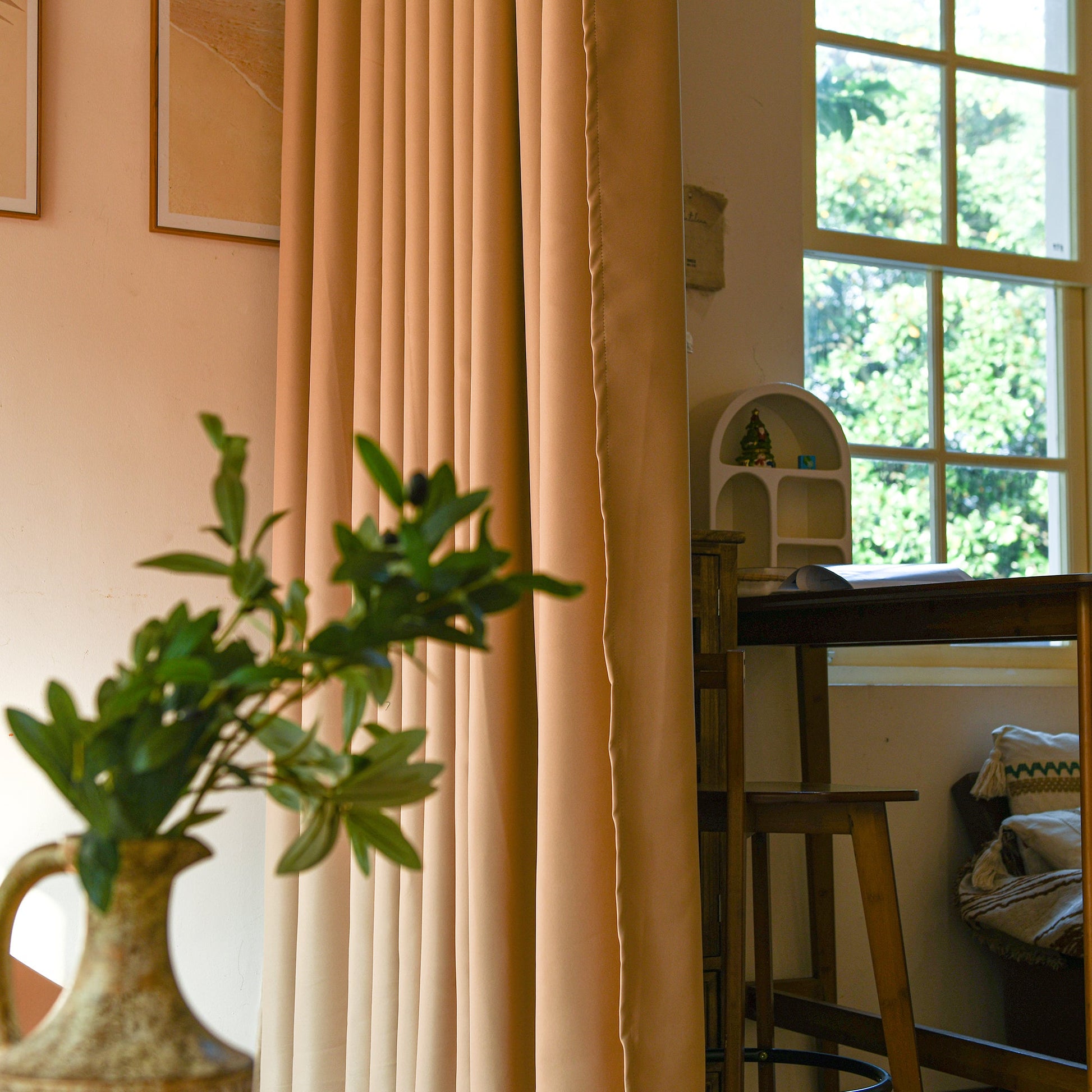 Custom Luxury Silk Fibers Blackout Room Divider Curtains-3