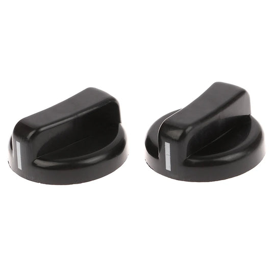 2PCS 8mm General Plastic Handle Gas Stove Replacement Control Switch Knob Range Oven Knob For Benchtop Burner