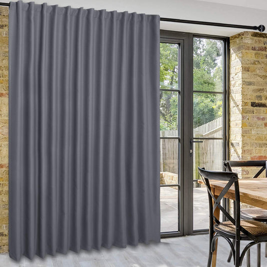 DWCN 1 Panel Wide Width Blackout Curtain, Room Divider Curtains-0