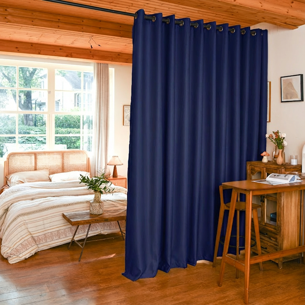 Custom Luxury Silk Fibers Blackout Room Divider Curtains-26