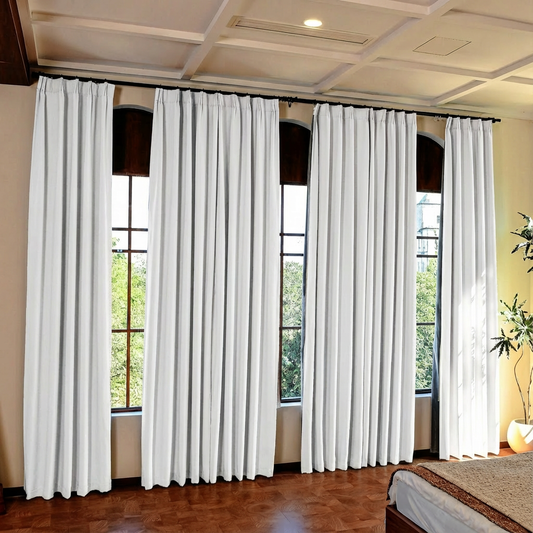 Custom Luxury Silk-Fiber Blackout Curtains-5