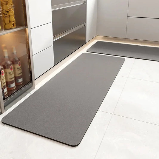 Kitchen Carpet Long Rug Pvc Waterproof Leather Carpets Solid Color Floor Mat Non-slip Oil-proof Home Decoration Rugs 주방 러그