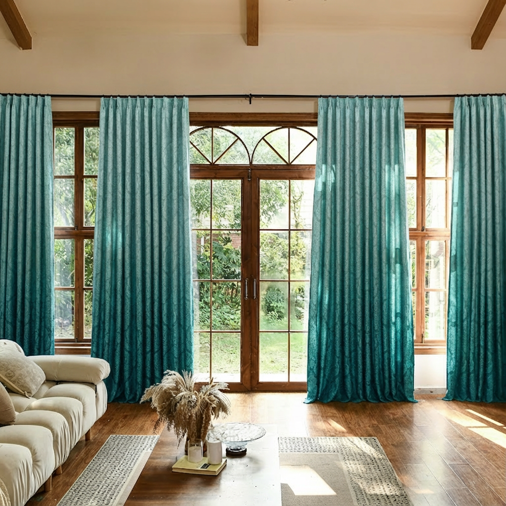 Custom Luxury Silk-Fiber Ombre Blackout Curtains-14