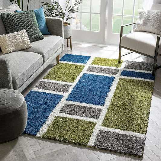 Carpets for Living Room 4x6 Feet | Gree/Grey